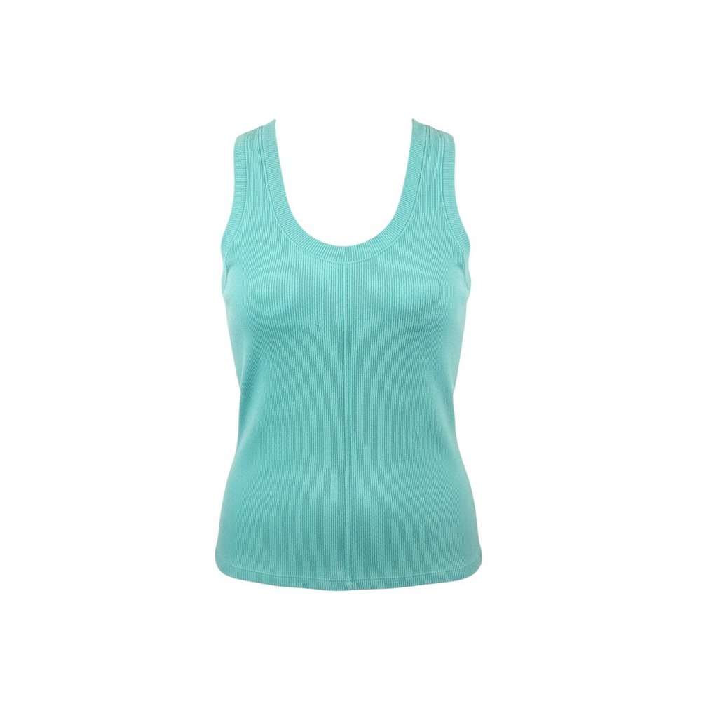 Supply Tank Top Womens XS Turquoise Excellent Ribbed Scoop Neck Sleeveless Teal